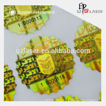 2015 Gold Warranty Void Hologram Label &amp; Sticker, Anti Peeling, Serial Number Security Sticker